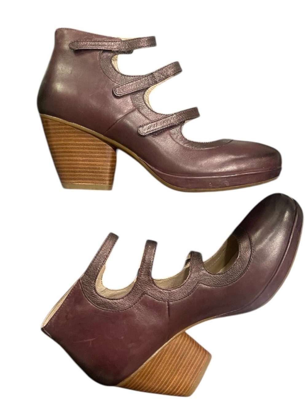 Dansko Women's Burgundy Marlene Burnished Calf Ankle Boot Sz EU 42 US 11.5 - 12